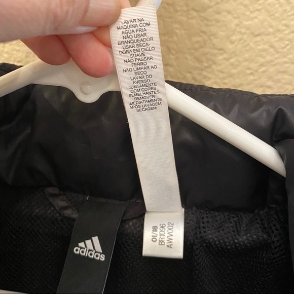 ADIDAS Women Black Full Zip Hoodie Lightweight Jacket Size Small - Picture 5 of 8